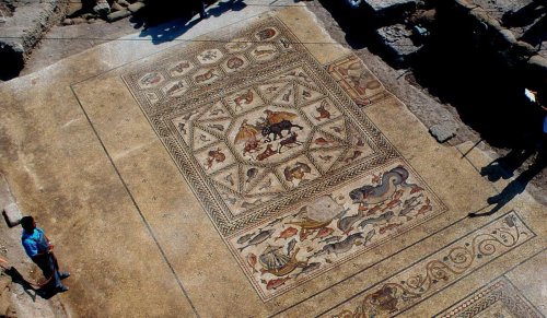 Stunning Ancient Mosaic Found Near Tel Aviv Returns Home After World Tour
