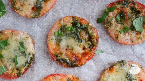 Überbackene Tomaten mit Mozzarella