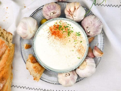 Aioli ohne Ei – schnelles 2 Minuten Rezept