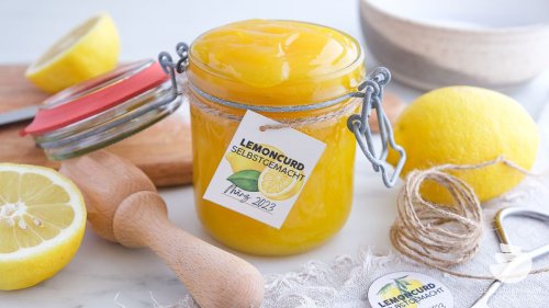 Lemoncurd: 10 Minuten mit Freebie Etikett