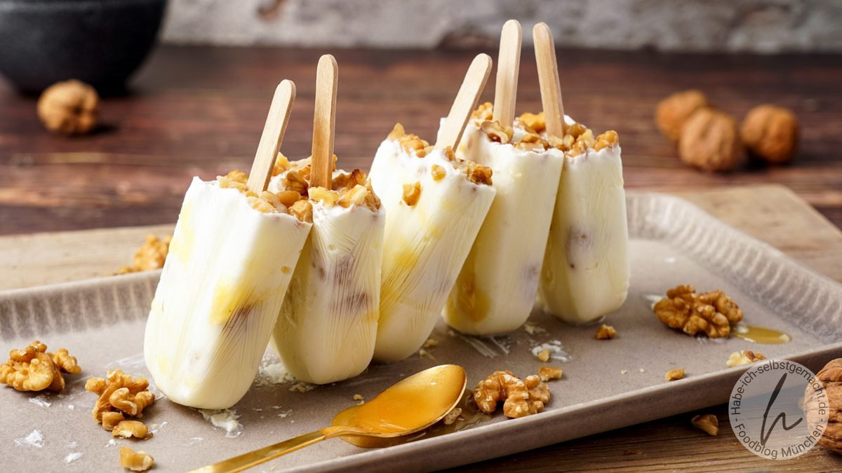 Griechisches Joghurt Eis (Popsicles)
