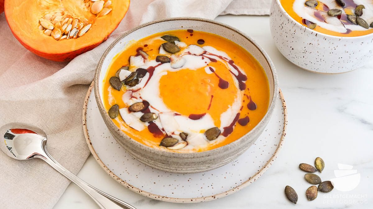 Kürbissuppe mit Kokosmilch – einfaches Rezept
