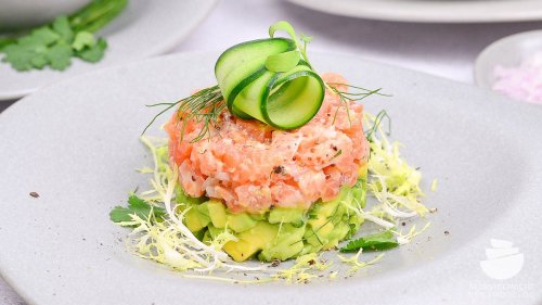 Lachs Tatar mit Avocado