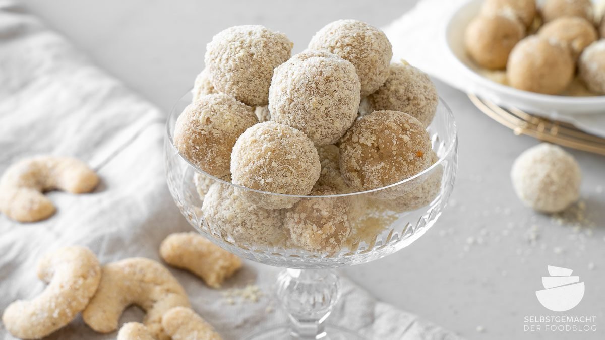 Gesunde Vanillekipferl Pralinen (vegan)