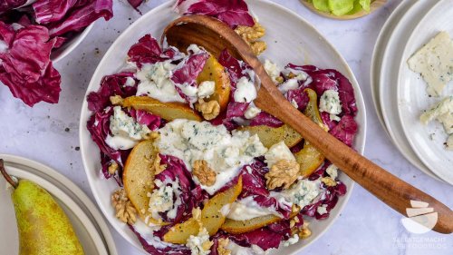 Radicchio Salat mit Gorgonzola Dressing