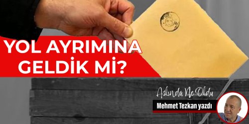 Mehmet Tezkan: Yol ayrımına geldik mi?