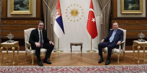 Erdoğan, Sırbistan Cumhurbaşkanı Vucic ile baş başa görüştü