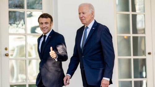 „Wieder Waffenbrüder werden“: Biden und Macron nähern sich im Handelsstreit an