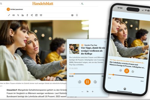 Die neue Vorlesefunktion für Handelsblatt-Artikel ist da
