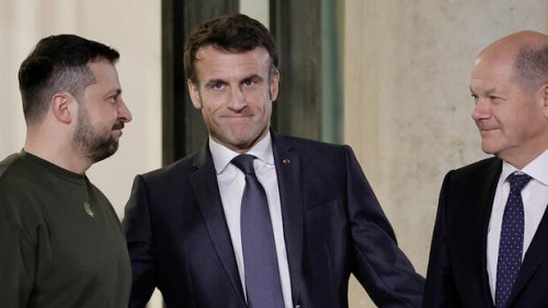 Rüstungswettlauf in Paris – Macron, Selenski und Scholz verhandeln über Kampfmittel