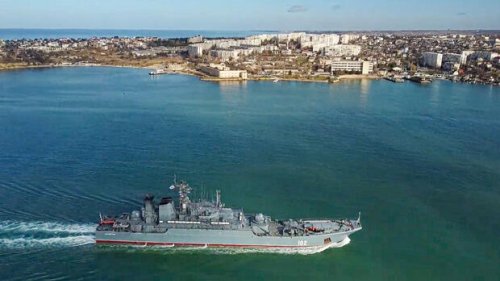 Hauptquartier der russischen Schwarzmeerflotte mit Raketen beschossen
