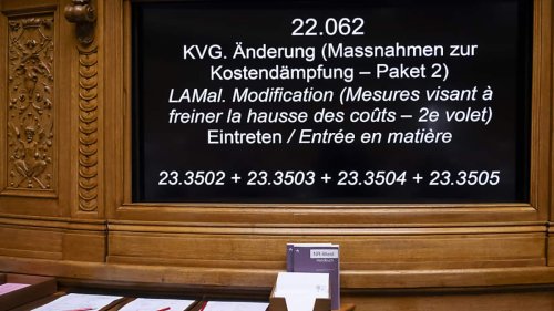 Nationalrat berät nächstes Paket zur Dämpfung der Gesundheitskosten