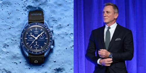Ex-James-Bond Daniel Craig und sein Moonswatch-Auftritt