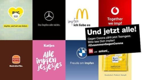Impfen, what else? 150 deutsche Unternehmen verändern ihre Markenclaims | Handelszeitung
