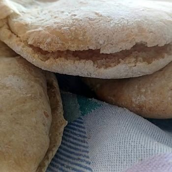 Fresh Homemade Pita with Yogurt (No Special Tools Needed)