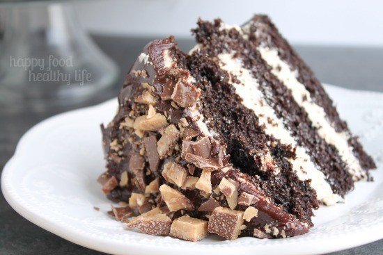Dark Chocolate Cake with Coffee Buttercream