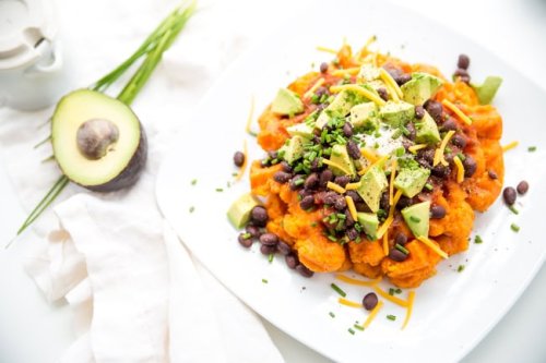 Southwestern Sweet Potato Waffles
