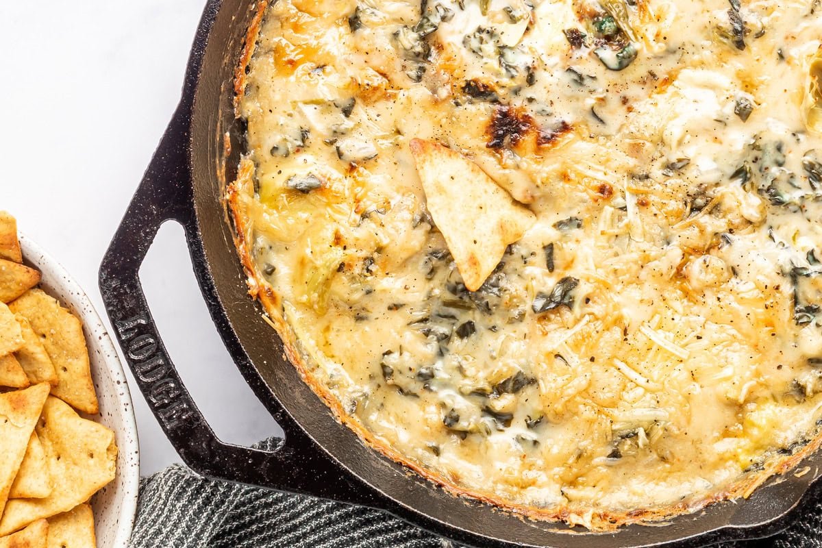 Easy Vegan Spinach Artichoke Dip