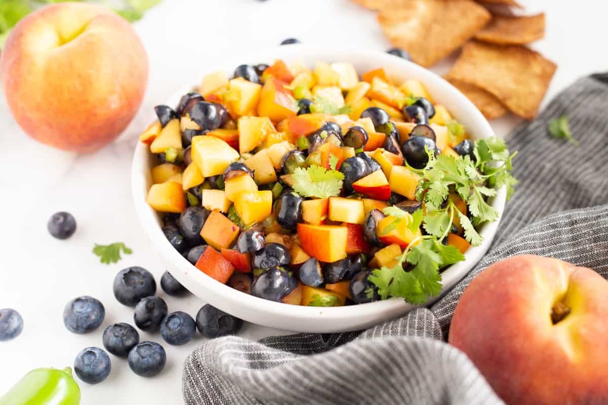 Blueberry & Peach Salsa