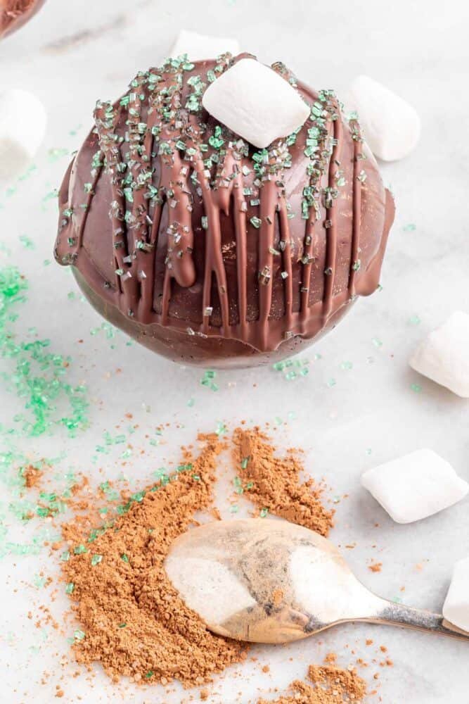 Homemade Vegan Hot Chocolate Bombs