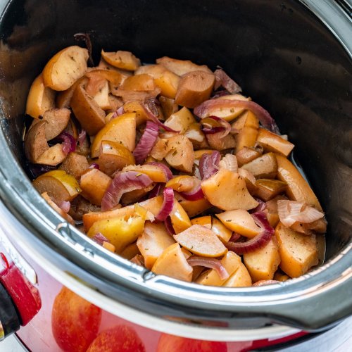 Slow Cooker Apples and Onions