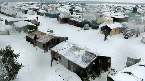 Flüchtlinge in Syrien leiden unter Schnee und Kälte