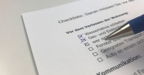 Checkliste: Daran müssen Sie bei einer Evakuierung denken