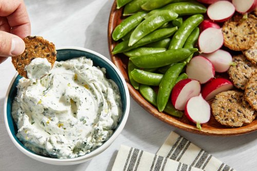 Creamy goat cheese dip will upgrade your snack board