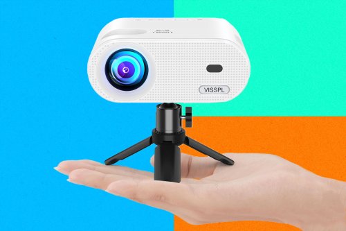 This mini projector is 50% off for your next movie night