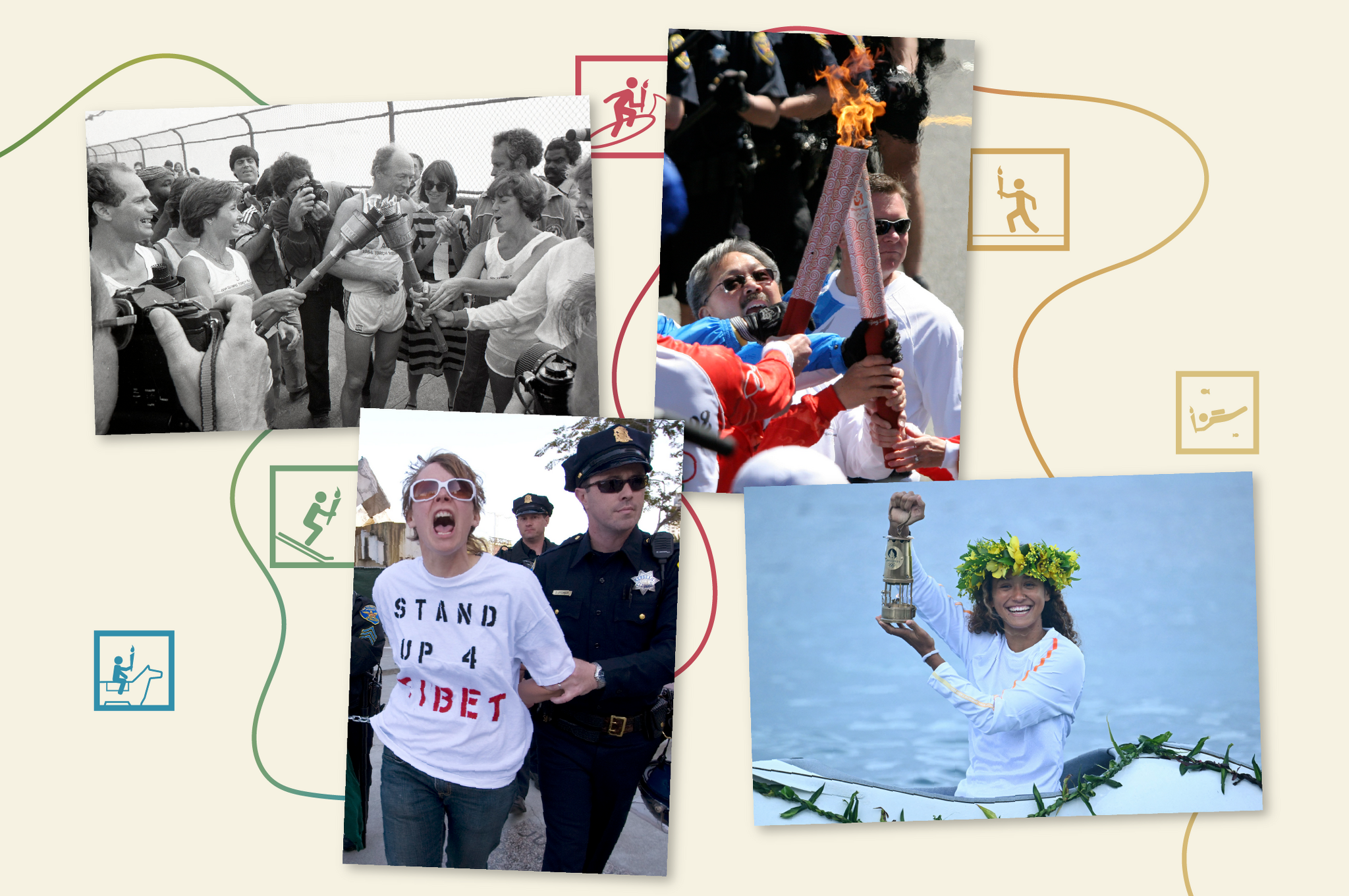 Following the Olympic flame, through San Francisco and beyond