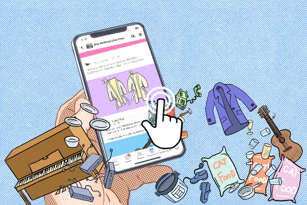 In this Facebook group, neighbors give away their stuff for free