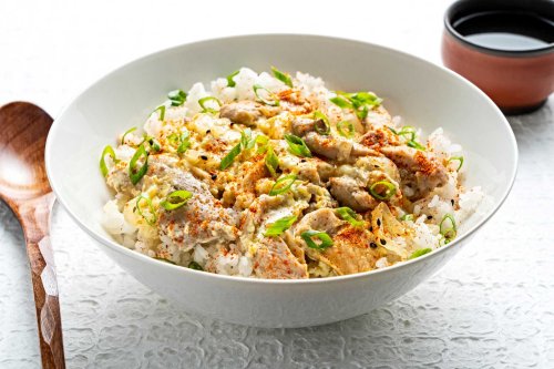 Oyakodon, a Japanese chicken-egg rice bowl, is simple and satisfying
