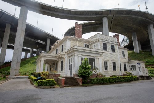 There's a mansion hidden directly under the Bay Bridge
