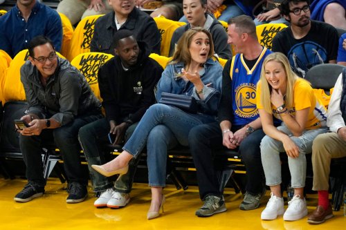 Handful of celebs take in Warriors' Game 2 thriller over Mavs
