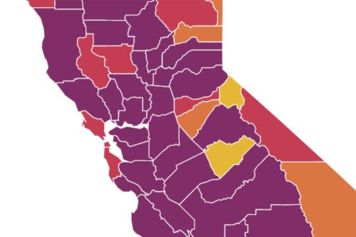 94% of California is in the purple tier: Here's a look at the Bay Area