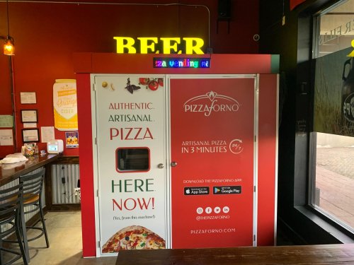 San Antonio s Big Hops On Bitters Serves Pizza From Vending Machine 