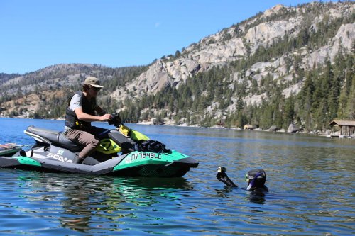 Scuba divers looked for trash in a lake near Tahoe. Here’s what they found