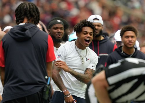 Tank Dell crashed Texans’ meeting with this top NFL draft prospect