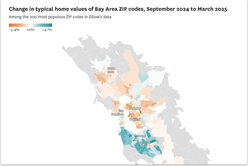 These Bay Area ZIP codes have the hottest — and coldest — housing markets right now