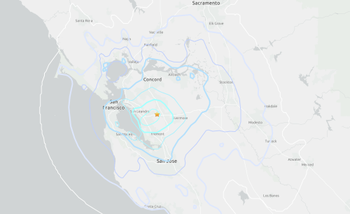 Earthquake shakes Bay Area Monday night