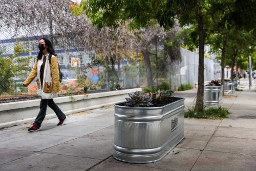 These San Franciscans are trying to deter a 'problematic’ homeless group — with $25,000 worth of planters