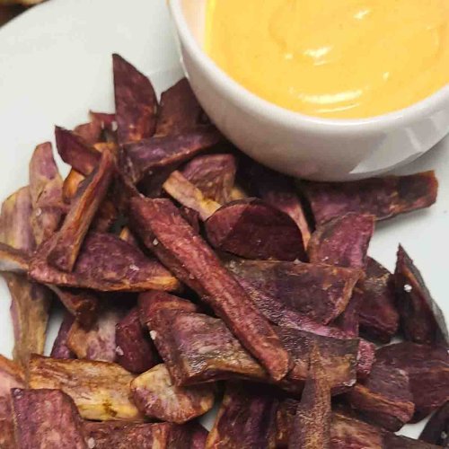 Easy Air Fryer Purple Sweet Potatoes Recipe