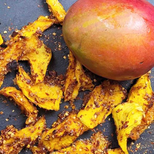 Easy 4 Ingredient Spicy Dried Mango - Healthy Thai Recipes