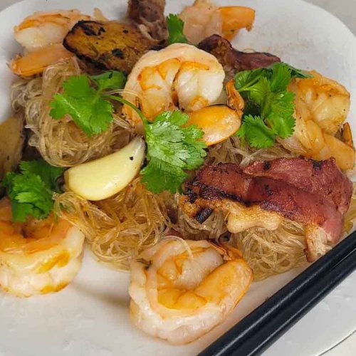 Thai Mom's Ginger Shrimp and Glass Noodle Recipe, Goong Ob WoonSen 