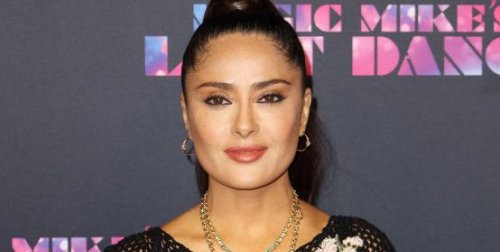 Salma Hayek, 56, Wore the Most Epic Naked Dress and Underwear in ‘Magic Mike’ Premiere Photos