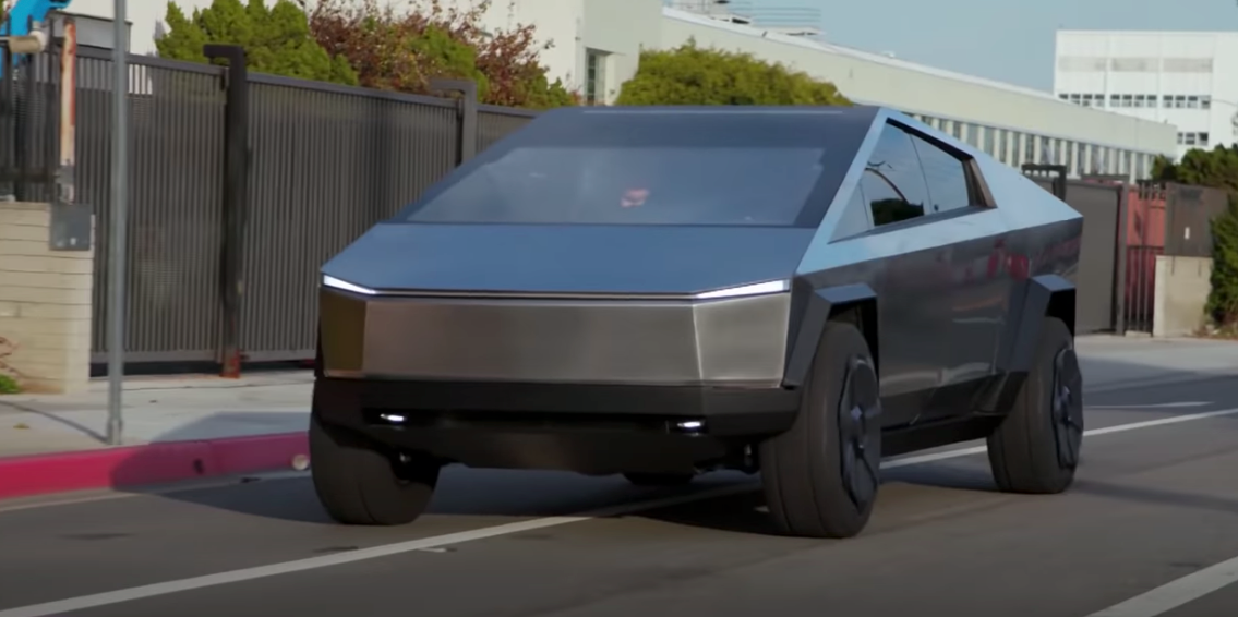 Watch Jay Leno Take Tesla’s Cybertruck through a Boring Company Tunnel