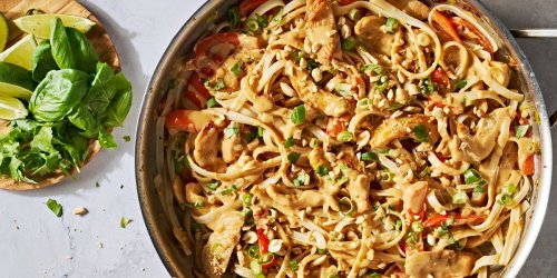 Creamy Peanut-Lime Chicken With Noodles