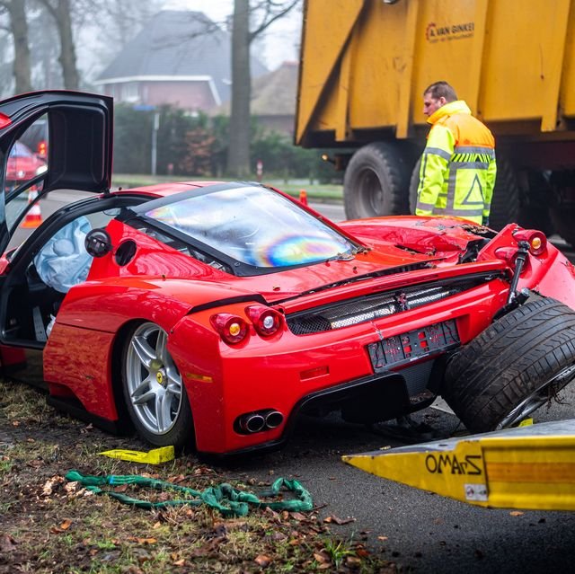 Pour One Out for This Ferrari Enzo Wrecked in the Netherlands