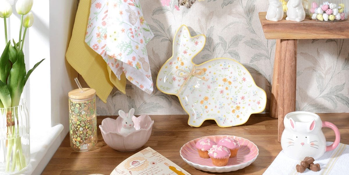 There's a super cute Easter tableware range at The Range – with most items under £5!