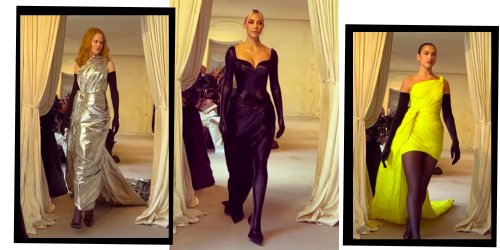Kim Kardashian, Dua Lipa And Nicole Kidman Just Walked The Runway At Balenciaga's Couture Show
